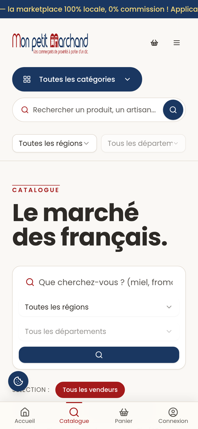Catalogue des produits